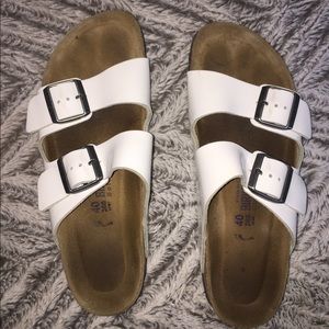 White Birkenstock Arizona